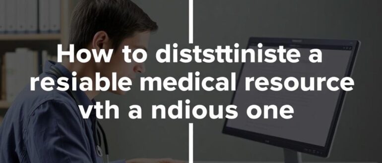 Как отличить надёжный медицинский ресурс от сомнительного: простое руководство для защитившегося читателя